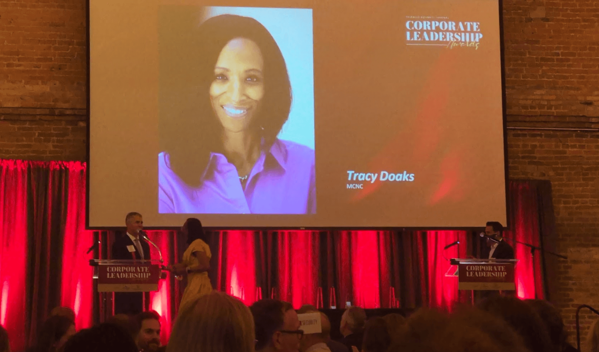 Tracy Doaks at the 2025 TBJ Corporate Leadership Awards Dinner