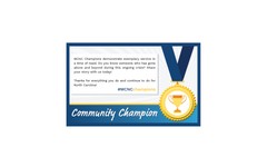 MCNC Community Champion - MCNC Champions demonstrate exemplary service in a time of need. Do you know someone who has gone above and beyond during this ongoing crisis? Share your story with us today! Thanks for everything you do and continue to do for North Carolina! #MCNCchampions